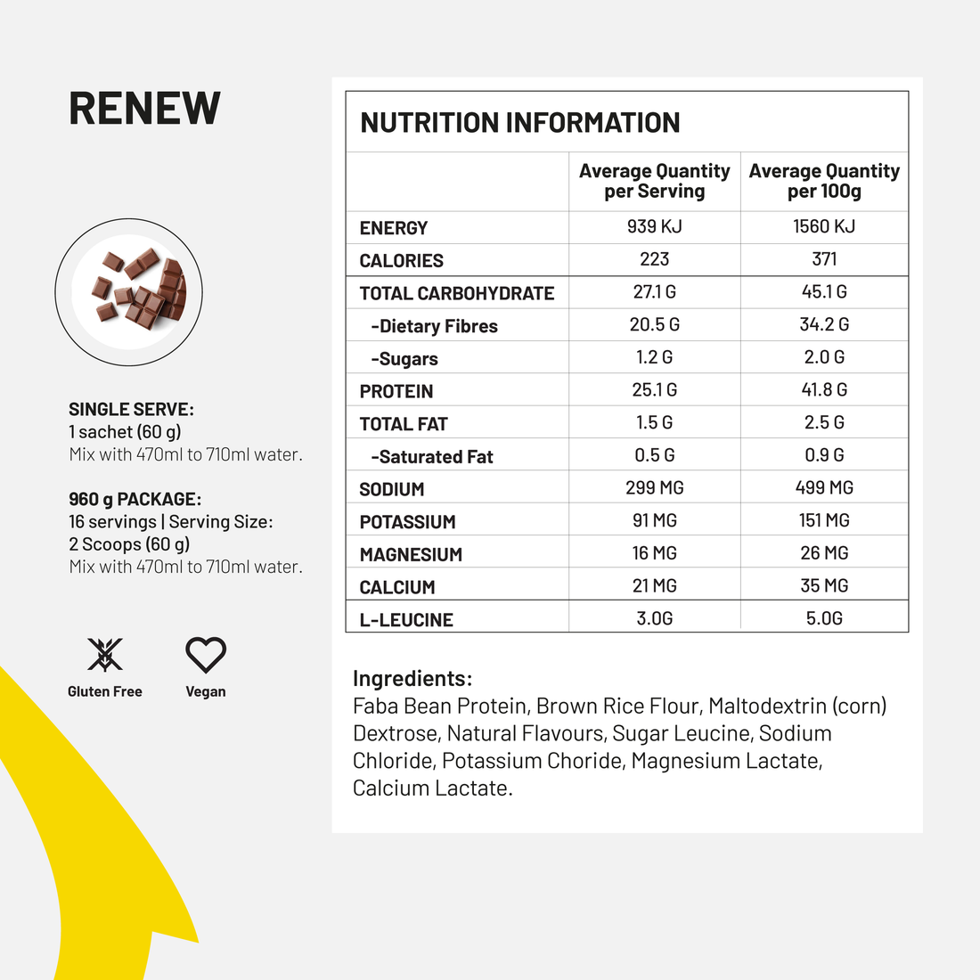 :RENEW Vegan Protein Blend