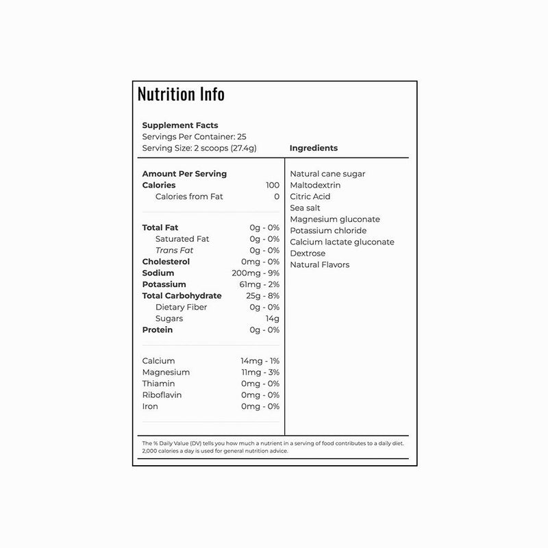 स्विमिंग लाइट मिक्स nutritional information